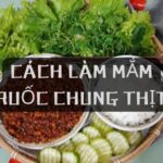 cách làm mắm ruốc chưng thịt